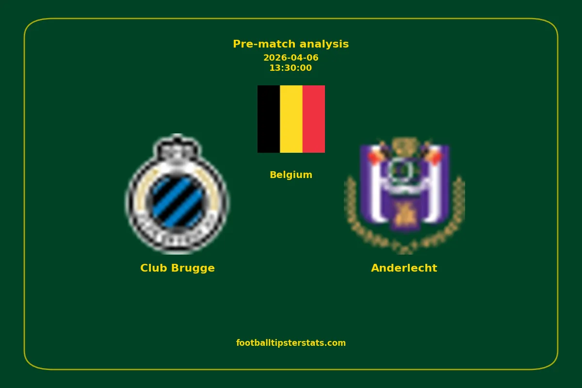 Pre-match analysis: Club Brugge vs Anderlecht on 2026-04-06